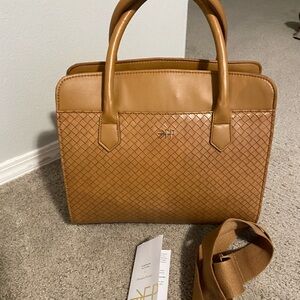 Freshly Picked Windsor Satchel in Woven Vegan Leather